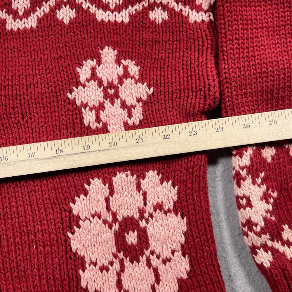 Vintage‎ 90’s Sweater Banana Republic Large Cotton Flower Print Grunge * Damage - Picture 9 of 14